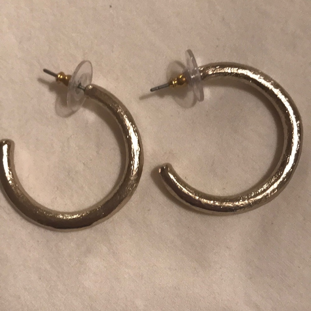 Chico’s Brushed Gold Hoops